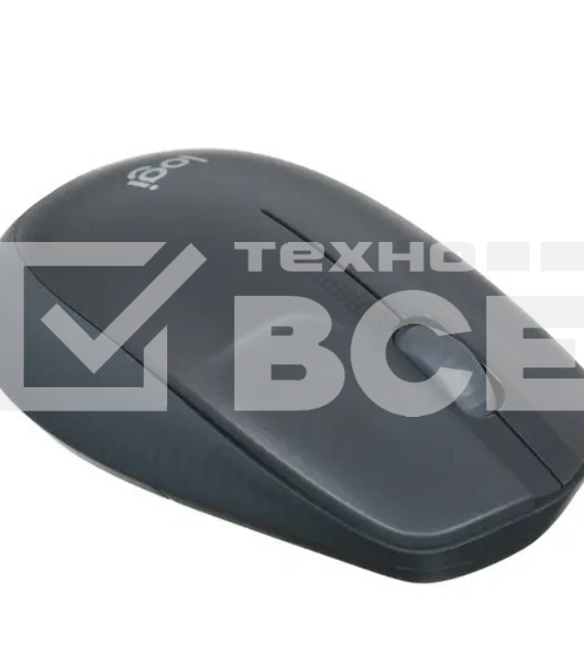 Мышь беспроводная Logitech M190 черный/серый, 1000 dpi, радиоканал, USB, кнопки - 3