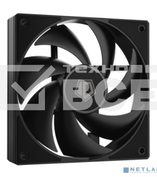 Вентилятор для корпуса ID-Cooling AF-125-K черный, 120 мм, 2000 об/мин, 29.85 дБ, 4 pin