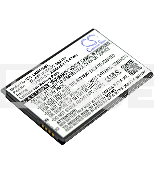 Аккумулятор CameronSino  CS-LKM150SL BL-45F1F для LG Aristo, K10 Pro 2017  3.85V / 2200mAh / 8.47Wh
