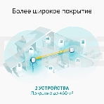 Система TP-Link Mesh AX3000 Whole Home Wi-Fi System, Wi-Fi 6, 2402Mbps (4 streams) at 5GHz and 574Mbps (2 streams) at 2.4GHz, 2 Gigabit ports of each unit, support OFDMA, MU-MIMO, 802.11k/v/r seamless roaming, support WPA3, HomecareTM system, easy setup a, фото13