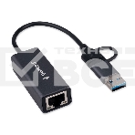 Сетевой адаптер Ethernet Gembird NIC-U7, USB 3.0 + Type-C - Gigabit Ethernet adapter, алюминий, RTL8153, фото5