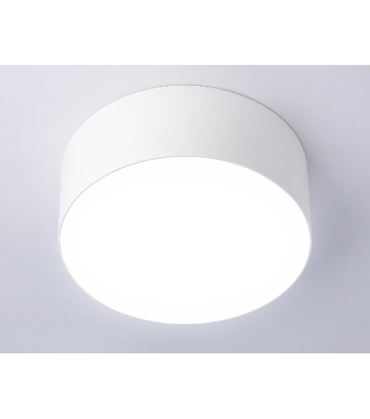 Потолочный светодиодный светильник Ambrella light FV5512 WH белый LED 15W 4200K D120*58 (Без ПДУ)