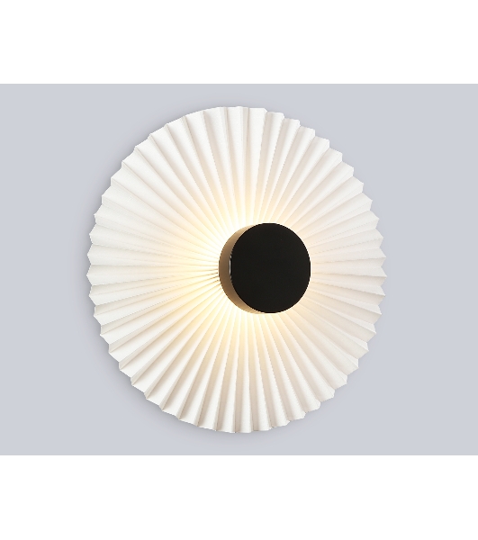 Настенный светильник Ambrella light LH72641 BK/WH черный/белый 6W 3000K D300*100