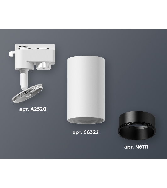 Светильник Ambrella light XT6322021 SWH/SBK белый песок/черный песок MR16 GU5.3 (A2520, C6322, N6111)