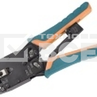 Инструмент обжимной ITK для RJ45, RJ12, RJ11 с храповым мех. и вертикальным положением обжима