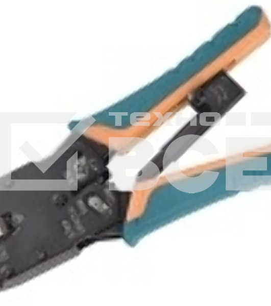 Инструмент обжимной ITK для RJ45, RJ12, RJ11 с храповым мех. и вертикальным положением обжима