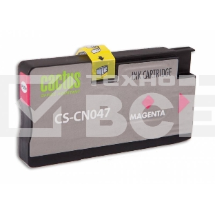 Картридж струйный Cactus CS-CN047 №951 пурпурный (26 мл) для HP OfficeJet 251dw Pro, 276dw Pro, 8100 Pro, 8100e, 8600 Pro (N911a), 8600 Pro Plus (N911g), 8610 Pro (A7F64A), 8615 Pro, 8616 Pro, 8620 Pro