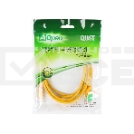 Патч-корд литой Aopen/Qust UTP кат.5е 2м желтый , фото2