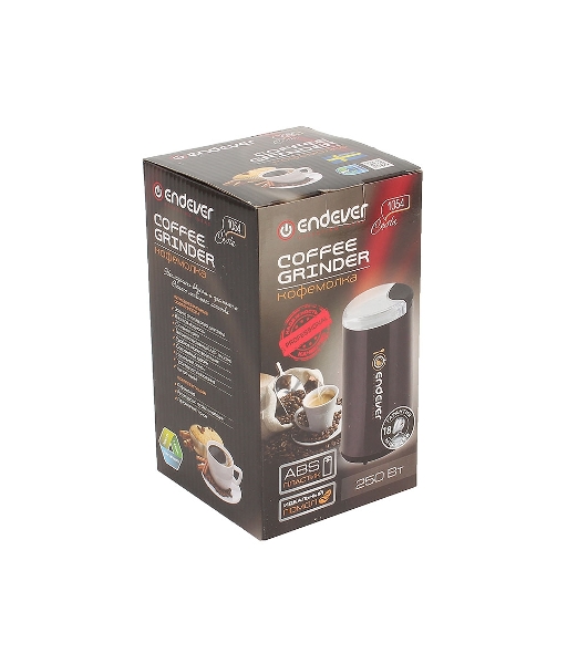 Кофемолка Endever Costa-1054, 250 Вт, 15000 об/мин, вес продукта для помола 100 гр, ABS-пластик, защита от перегрева двигателя