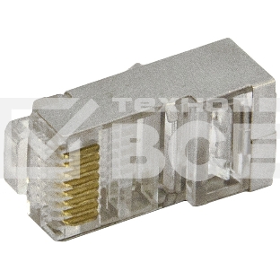 Коннектор сетевой (20 шт.) RJ45/ экран.