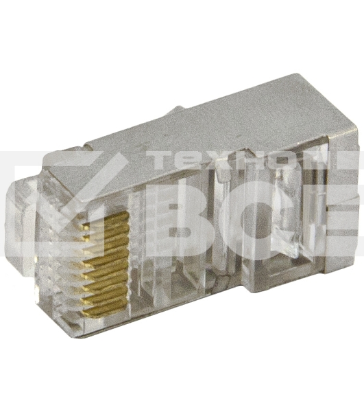 Коннектор сетевой (20 шт.) RJ45/ экран.