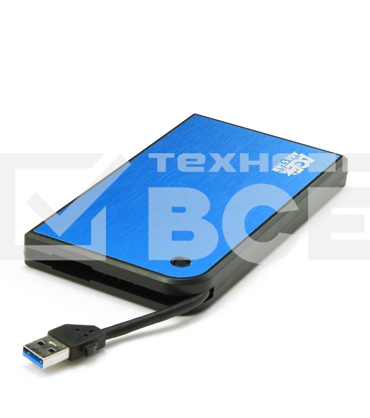 Внешний корпус для HDD/SSD AgeStar 3UB2A14 SATA II пластик/алюминий синий 2.5