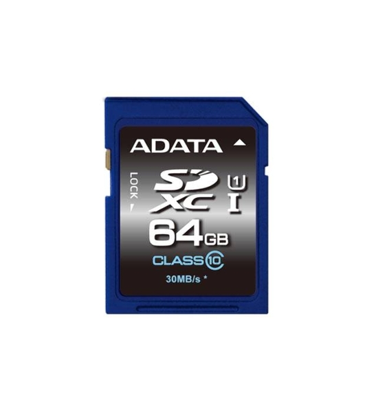 Флеш карта SD ADATA XC 64Gb Class10 ADATA ASDX64GUICL10-R