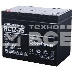 Аккумуляторная батарея SS CyberPower RC 12-75 / 12 В 75 Ач Battery CyberPower Standart series RC 12-75 / 12V 75 Ah, фото 1