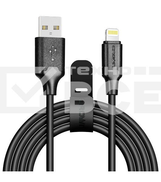 Кабель Crown USB - Lightning CMCU-3018L black
