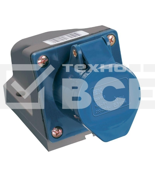 Розетка ОП 32А 220В 2P+PЕ ССИ-123 IP44 ИЭК PSR11-032-3