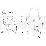 Кресло компьютерное Бюрократ CH-1300N/3C06 синий Престиж+ 3C06, фото19