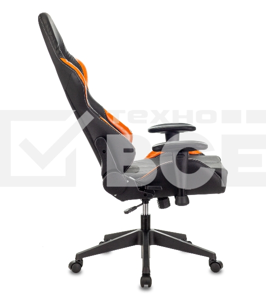 Кресло игровое Zombie VIKING 5 AERO черный/оранжевый искусственная кожа с подголов. крестовина пластик