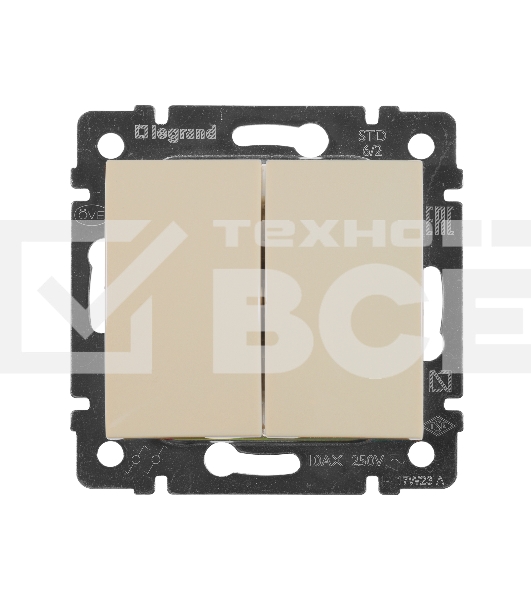 Переключатель Legrand 774308 Valena 2напр., 2-кл., сл. кость