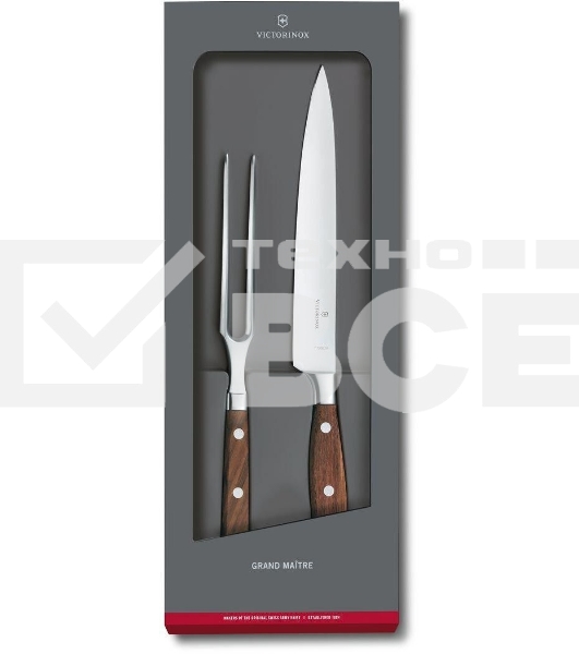 Набор ножей кухон. Victorinox Grand Maitre (7.7240.2) компл.:1шт вилка дерево подар.коробка