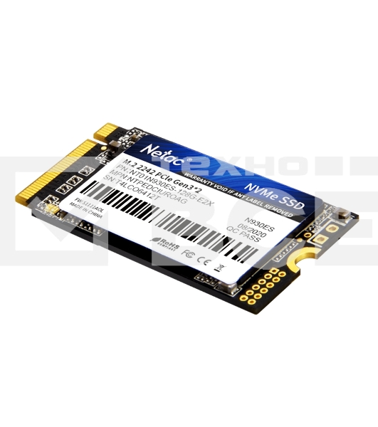 Накопитель SSD Netac N930ES, 128GB, PCIe 3.0 x2, M.2 2242, NVMe, R/W 1650/1500