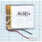 Аккумулятор Li-Pol (батарея) 3x35x40мм 2pin 3.7V/420mAh, фото 1