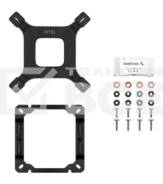 Кулер для процессора DEEPCOOL AG400 DIGITAL BK черный, 120 мм, алюминий/медь, 2100 об/мин, 31.6 дБ, 4 pin, 220 Вт, 152.7 мм