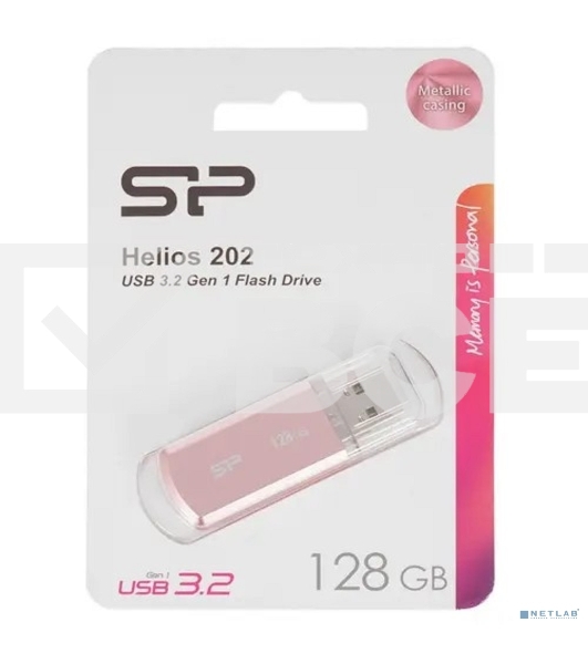 Флеш диск 128Gb Silicon Power Helios 202, USB 3.2, Pink