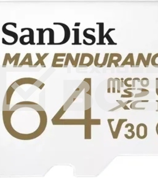Флеш карта microSD 64GB SanDisk microSDXC Class 10 UHS-I U3 V30 High Endurance Video Monitoring Card