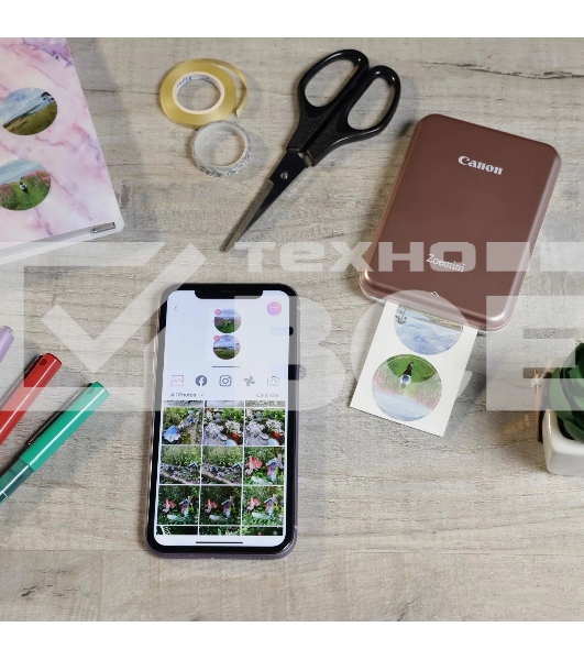 Наклейки Canon ZINK ZP-2030-2C-20 (2 круга) 4967C003/20л./белый для сублимационных принтеров
