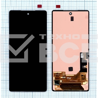 Дисплей (модуль) для Google Pixel 6 в сборе с тачскрином OLED черный