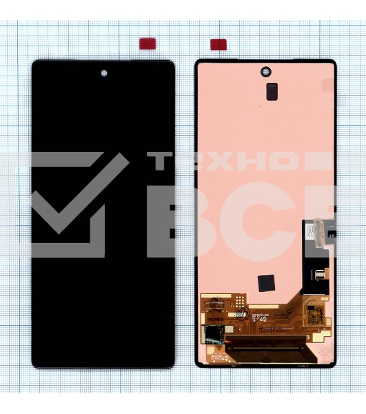 Дисплей (модуль) для Google Pixel 6 в сборе с тачскрином OLED черный