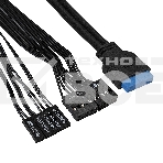 Компьютерный корпус ExeGate XP-333U черный, Miditower ATX, <XP450, Black,120mm>, 1*USB+2*USB3.0, Audio, фото8