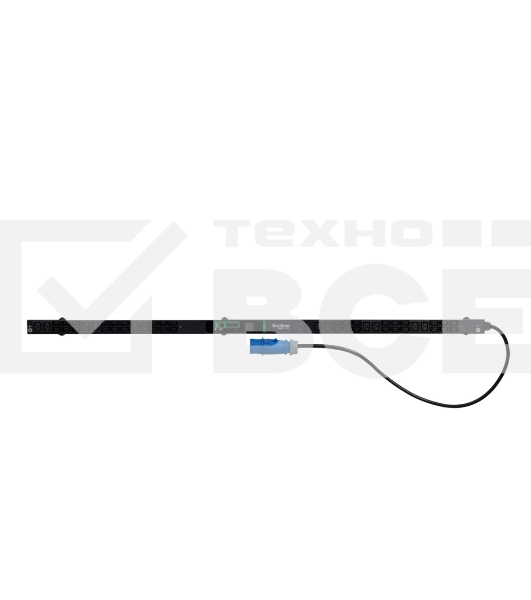 БРП Uniprom, с мониторингом, 0U, 240В, 1Ф, 32A, 36xC13 12xC19, 3м кабель, IEC309