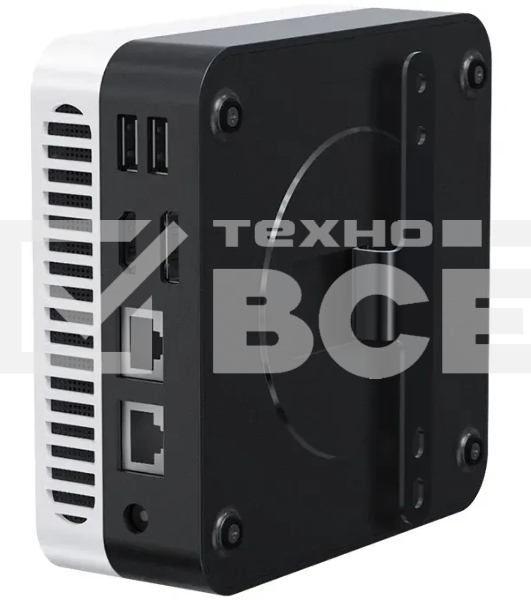 Компьютер Chuwi LarkBox X Intel N-series N150(0.8Ghz)/12288Mb/512SSDGb/Int:Intel UHD Graphics/BT/WiFi/war 1y/0.4kg/Grey+White/Win11Home + USB2.0*2/USB3.2*2/Type-C*1/HDMI*1/DP*1/RJ45*2/WIFI6,BT5.2/bracket