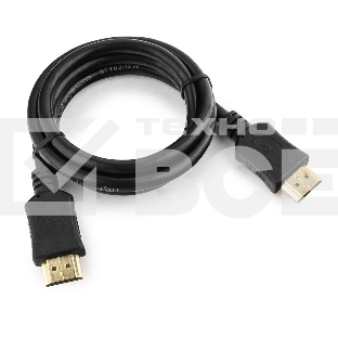 Кабель Cablexpert HDMI CC-HDMI4L-1M, 19M/19M, v2.0, серия Light, позол.разъемы, экран, 1м, черный, пакет