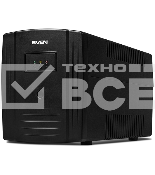 Источник бесперебойного питания SVEN Pro 1000 1000VA/720W USB, RJ-45 (3 EURO) 