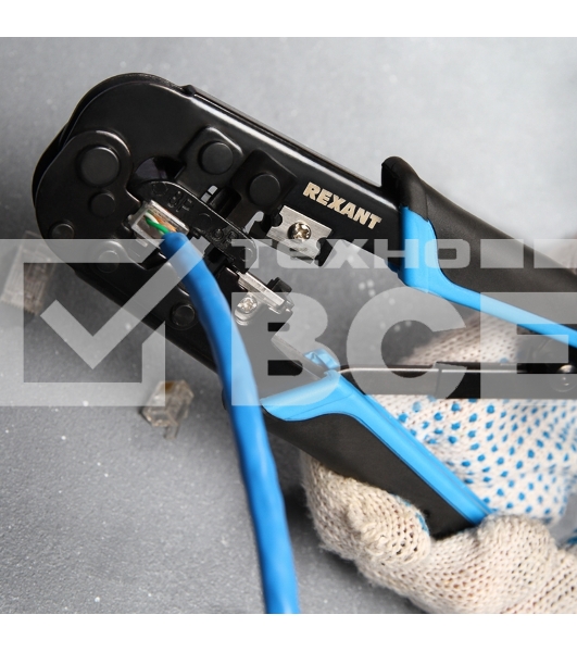 Кримпер для обжима Rexant HT-568R (12-3432-1) 8P8C / 6P6C (HT-568R) (TL-568R)