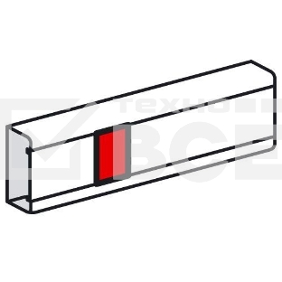 Накладка на стык крышки - для кабель-каналов Metra 85х50, 100х50 и 130х50