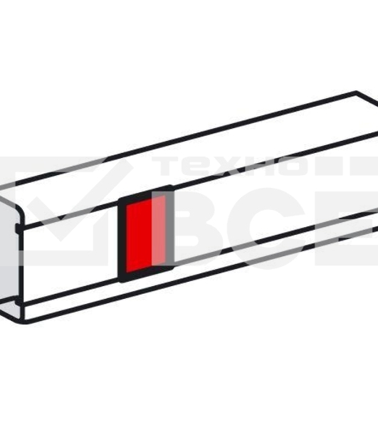 Накладка на стык крышки - для кабель-каналов Metra 85х50, 100х50 и 130х50