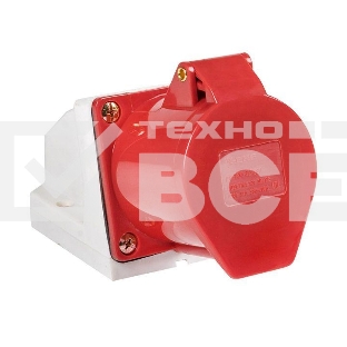Розетка наруж. уст. 32А 380В 3P+РЕ IP44 (124) EKF ps-124-32-380