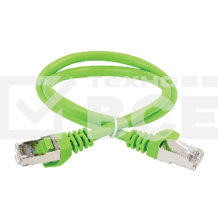 Патч-корд ITK PC02-C5EFL-5M FTP вилка RJ-45-вилка RJ-45 кат.5е 5м зеленый LSZH (уп.:1шт)