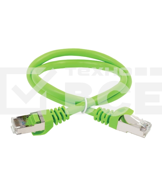 Патч-корд ITK PC02-C5EFL-5M FTP вилка RJ-45-вилка RJ-45 кат.5е 5м зеленый LSZH (уп.:1шт)