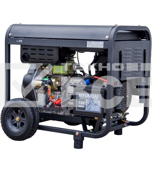 Электрогенератор дизельный Hyundai DHY 8000LE-3, 6.5 кВт, 79 дБ, 111 кг