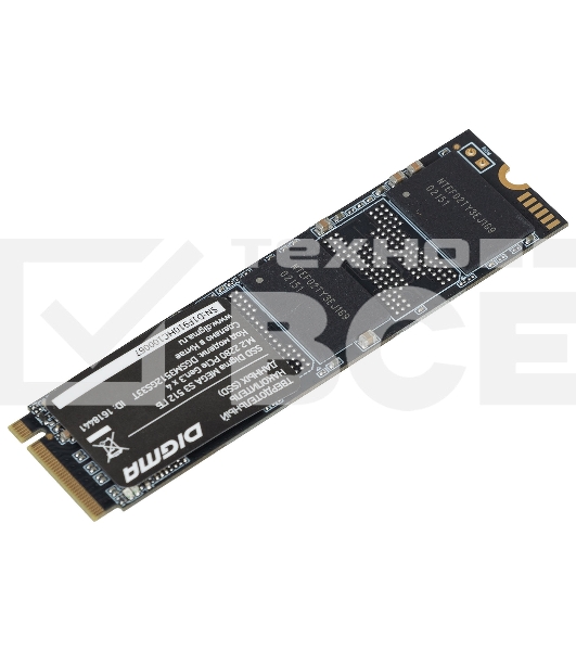 Накопитель SSD Digma Mega S3 DGSM3512GS33T, 512Gb, PCIe 3.0 x4, M.2 2280, NVMe, R/W 2080/1700