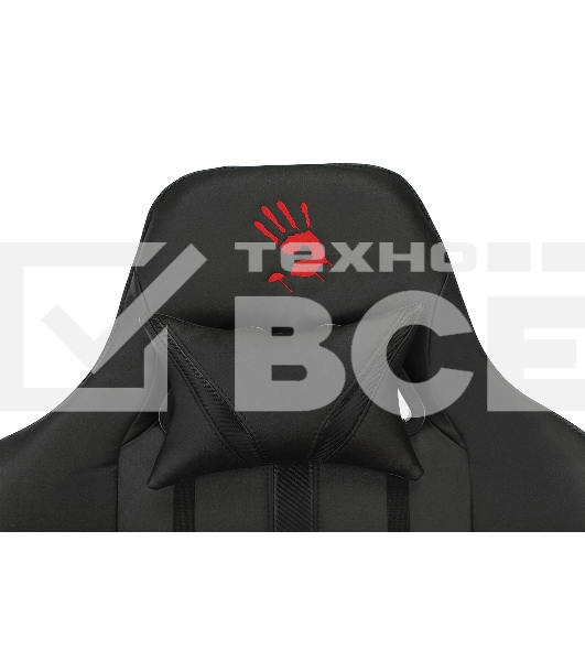Кресло игровое A4Tech Bloody GC-600, черный, эко.кожа, крестовина металл