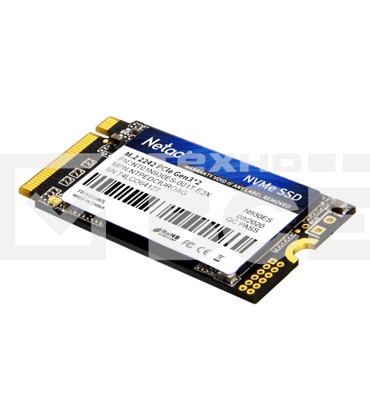 Накопитель SSD Netac N930ES, 1TB, PCIe 3.1 x2, M.2 2242, NVMe, R/W 1650/1500