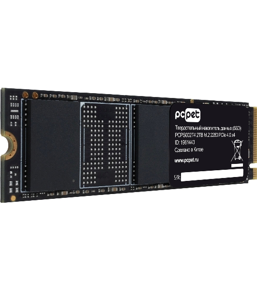 Накопитель SSD PC Pet PCI-E 4.0 x4 2TB PCPS002T4 M.2 2280 OEM