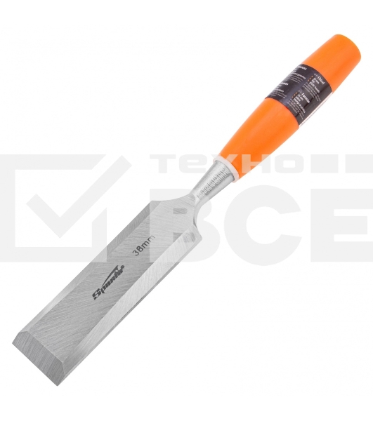 Стамеска Sparta 38 мм, плоская, пластиковая рукоятка