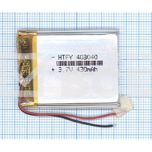 Аккумулятор Li-Pol (батарея) 4*30*40мм 2pin 3.7V/430mAh